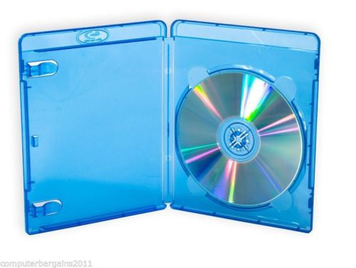 1 Blu Ray Cover Case 14mm Single Hold 1 BluRay BDR Disc Clear plastic on front