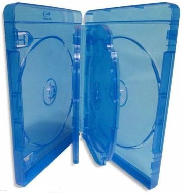 10 HOLD 6 Blu Ray Cover Case 14mm Hold 6 BluRay Disc Clear plastic at front bDR