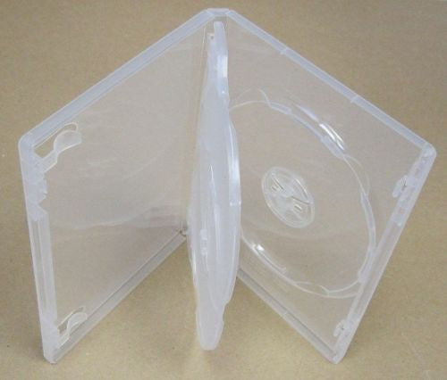 1  Hold 3 14mm Standard Triple  DVD Cover Disc Case - Holds 3 cases CLEAR AUS