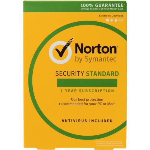 NEW SYMANTEC NORTON STANDARD internet security antivirus 2021 1PC SEALED