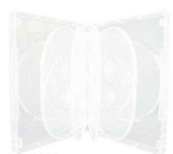 1 x Hold 10 Quality DVD Cover holds Disc Case Holder + outer wrap insert CLEAR