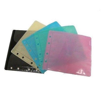 HOLD 1200 COLOUR double sided Plastic Sleeves for CD DVD Covers Protectors MIX