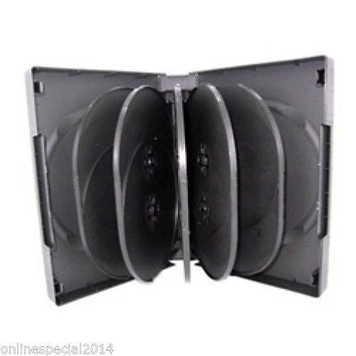 1  Hold 12 39mm Quality DVD Cover Disc Case Holder with outer wrap insert BLACK