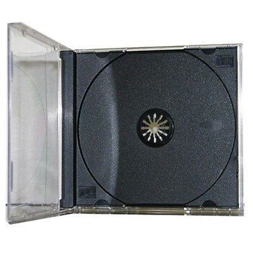 10 x Jewel CD Cases with Black Tray Single Disc - Australian Standard Size case