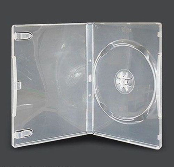 PREMIUM 20 x Single CLEAR DVD Case Standard DVD Covers 14mm Spine - Holds 1 Disc