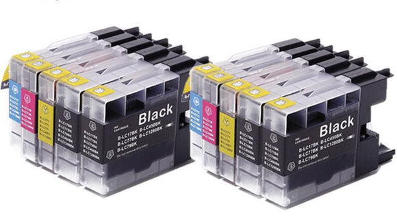 4x Ink Cartridge LC73 LC77 LC40 for Brother DCP J525W J725DW J925DW Nonoem