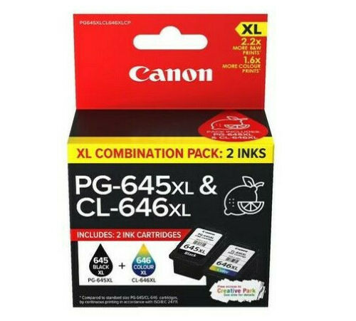 Genuine Original Canon PG 645 / CL 646 / PG 645XL / CL 646XL Ink Cartridge AU