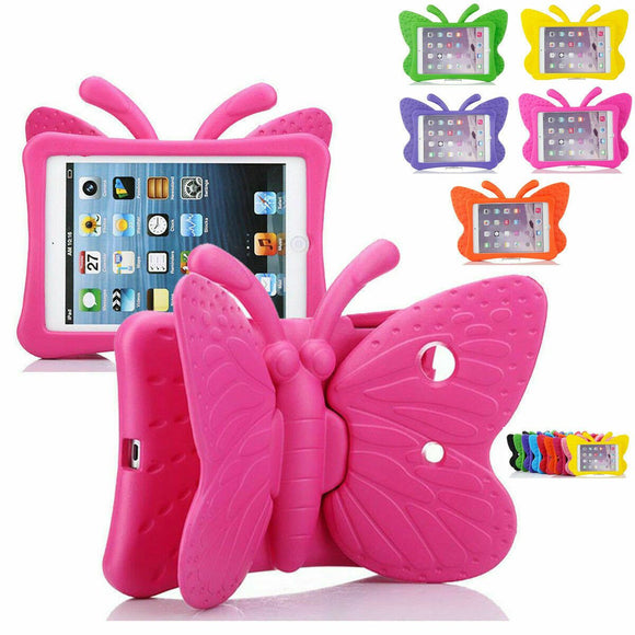 BUTTERFLY Kids Shockproof Heavy Duty Tough Case Cover For iPad 9th 8th 7th Gen