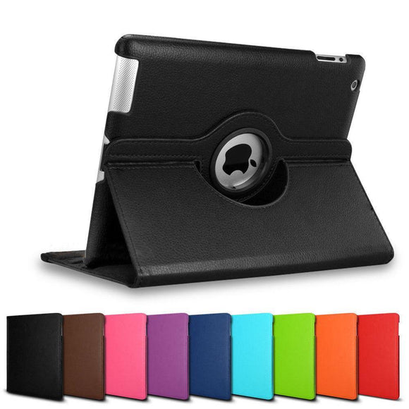 360 Rotate Leather Case Cover For Apple iPad 4 5 6 7 8 9 10 Gen Air Mini 10.2