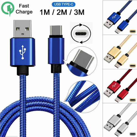 Heavy-duty Braided Fast Charge USB C TYPE C Data Phone Charger Cable nonoem au