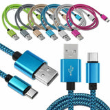 Braided Fast Charge USB Type C Data Sync Charger Cable For Mobile Phones nonoema