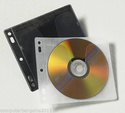 HOLD 600 COLOUR double sided Plastic Sleeves for CD DVD BD-R Covers MI ...